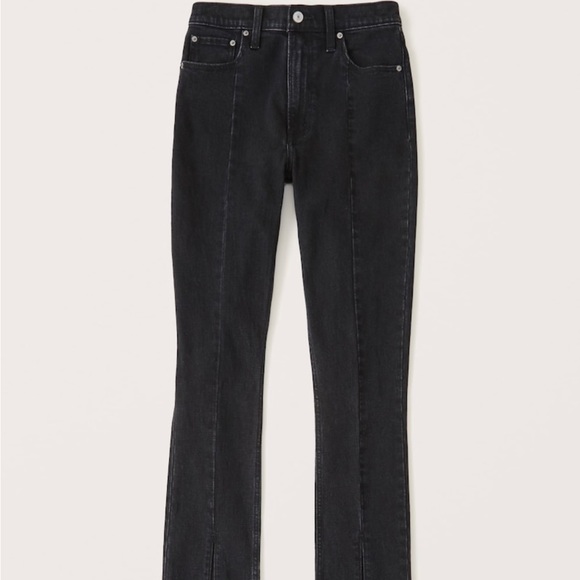 SOLD- Abercrombie & Fitch High Waisted Skinny Slit Jeans - Picture 5 of 5